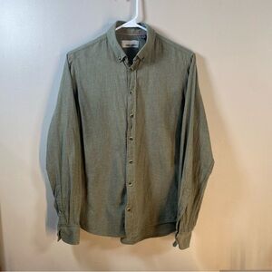 Olive Green Men's Shirt Medium